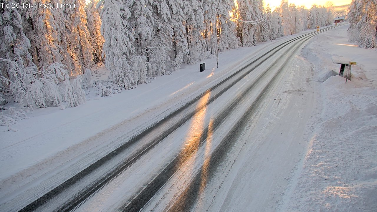 Weather Camera Image Road 20 Taivalkoski, Jurmu, Taivalkoski, Pohjois-Pohjanmaa