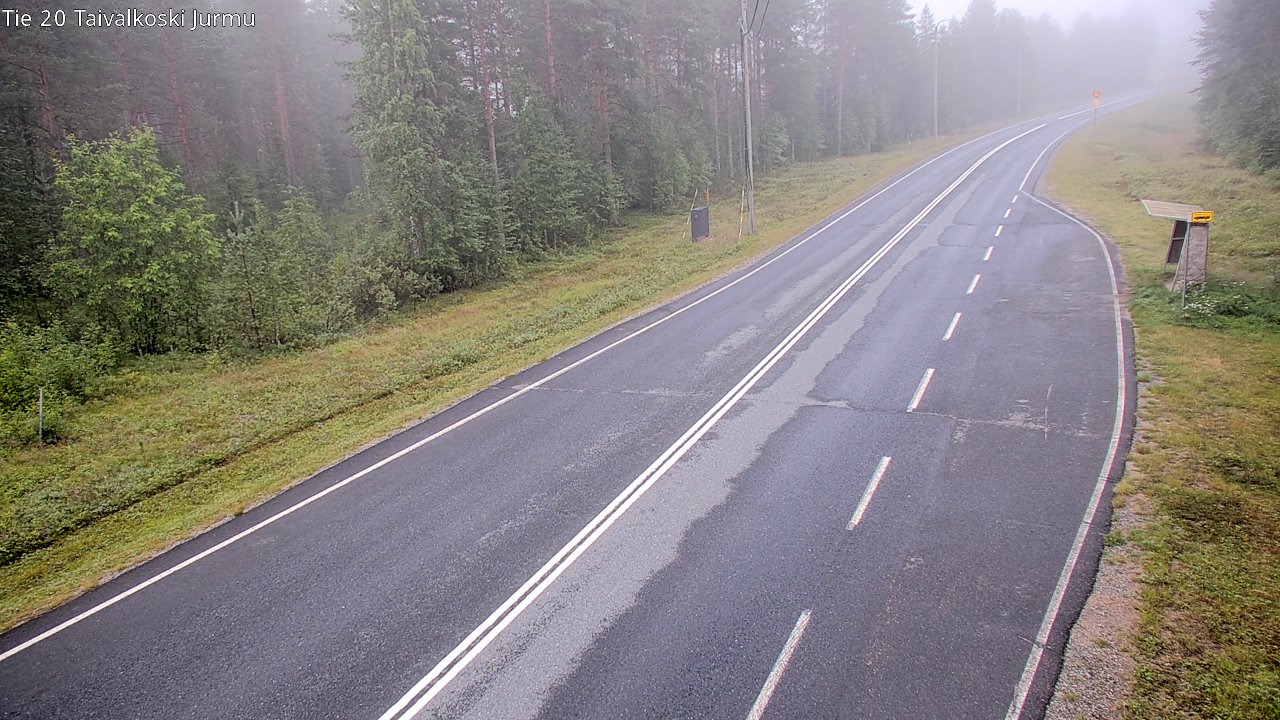 Weather Camera Image Väg 20 Taivalkoski, Jurmu, Taivalkoski, Pohjois-Pohjanmaa