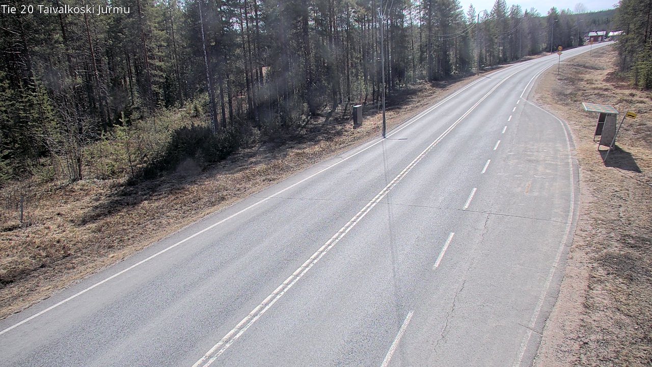 Weather Camera Image Väg 20 Taivalkoski, Jurmu, Taivalkoski, Pohjois-Pohjanmaa