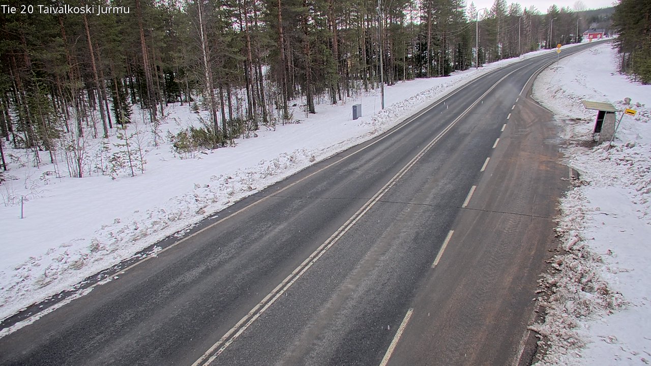 Weather Camera Image Väg 20 Taivalkoski, Jurmu, Taivalkoski, Pohjois-Pohjanmaa
