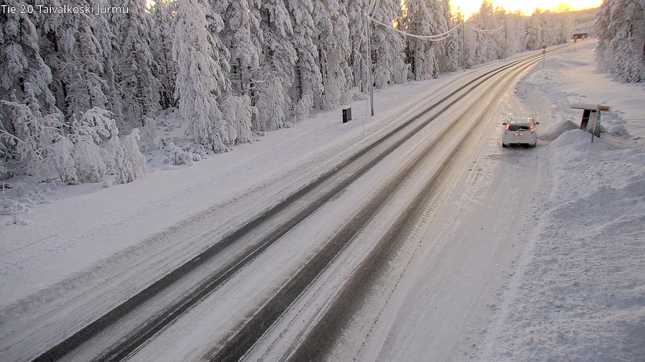 Weather Camera Image Road 20 Taivalkoski, Jurmu, Taivalkoski, Pohjois-Pohjanmaa
