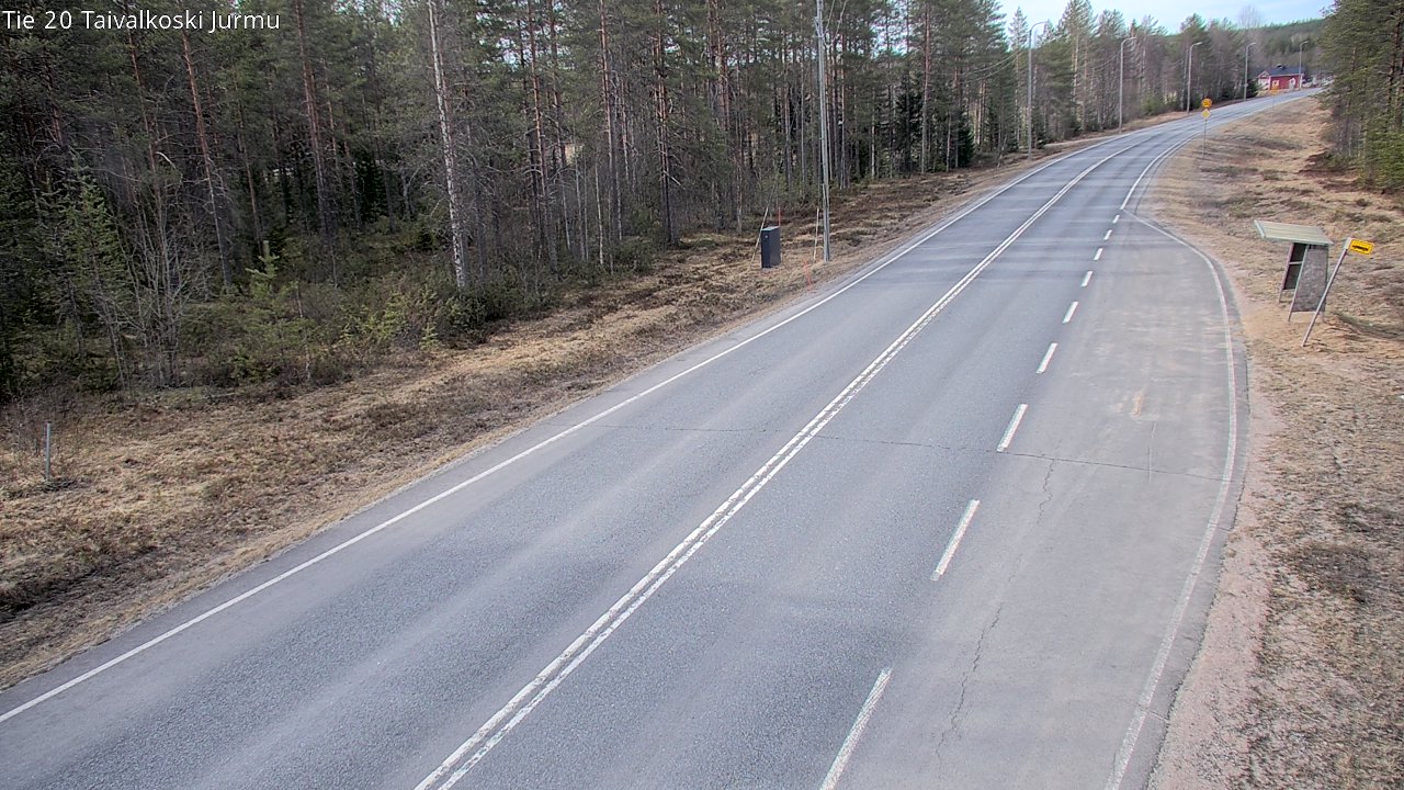 Weather Camera Image Väg 20 Taivalkoski, Jurmu, Taivalkoski, Pohjois-Pohjanmaa