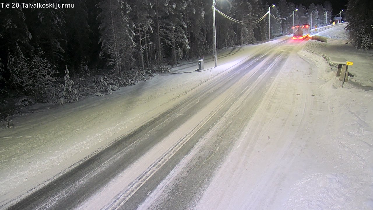 Weather Camera Image Väg 20 Taivalkoski, Jurmu, Taivalkoski, Pohjois-Pohjanmaa