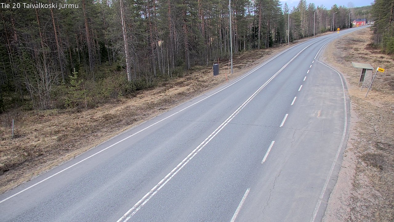 Weather Camera Image Väg 20 Taivalkoski, Jurmu, Taivalkoski, Pohjois-Pohjanmaa