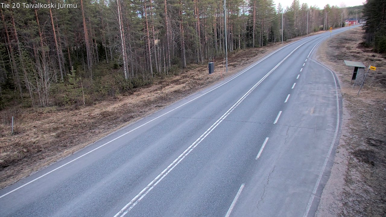 Weather Camera Image Väg 20 Taivalkoski, Jurmu, Taivalkoski, Pohjois-Pohjanmaa