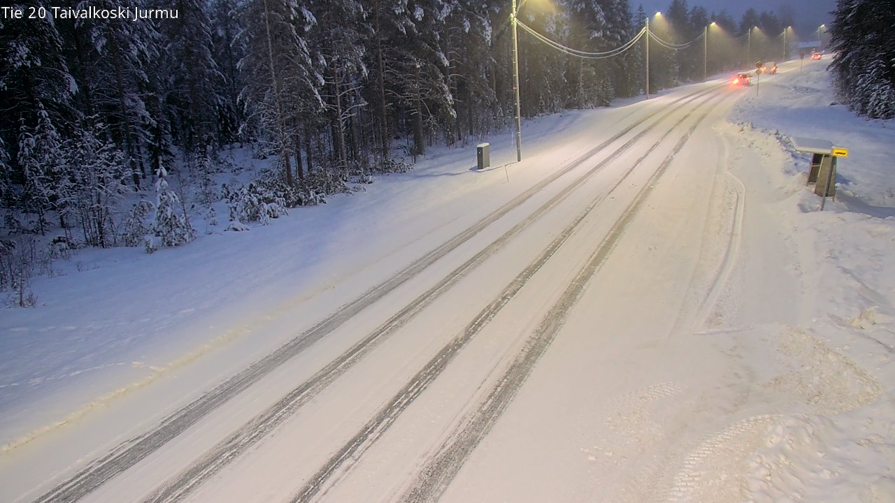 Weather Camera Image Road 20 Taivalkoski, Jurmu, Taivalkoski, Pohjois-Pohjanmaa