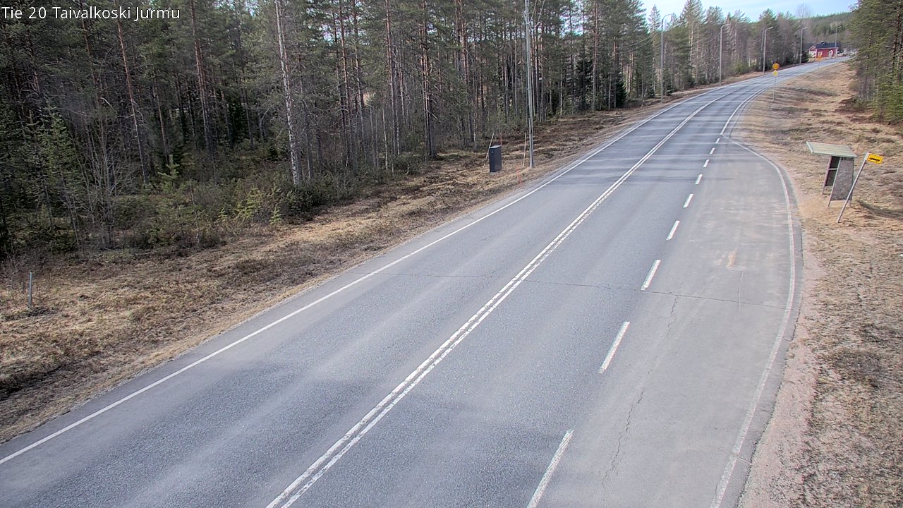 Weather Camera Image Väg 20 Taivalkoski, Jurmu, Taivalkoski, Pohjois-Pohjanmaa