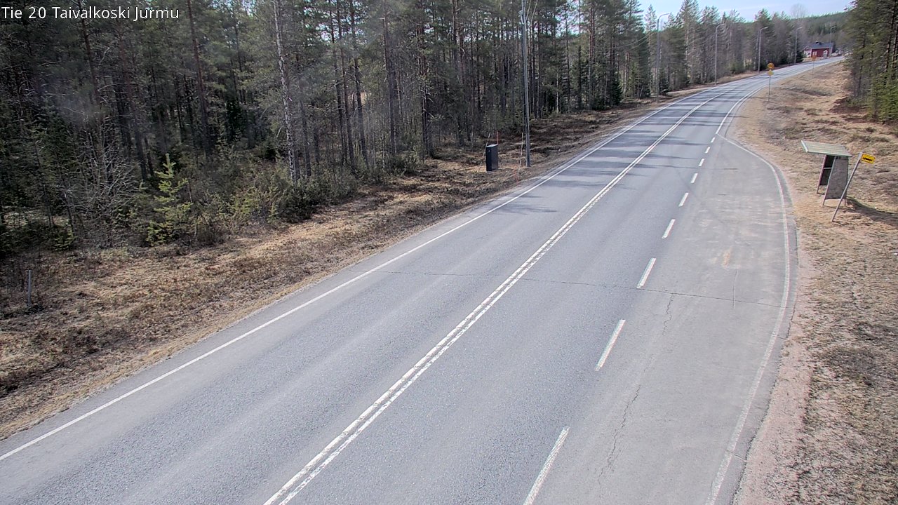 Weather Camera Image Väg 20 Taivalkoski, Jurmu, Taivalkoski, Pohjois-Pohjanmaa