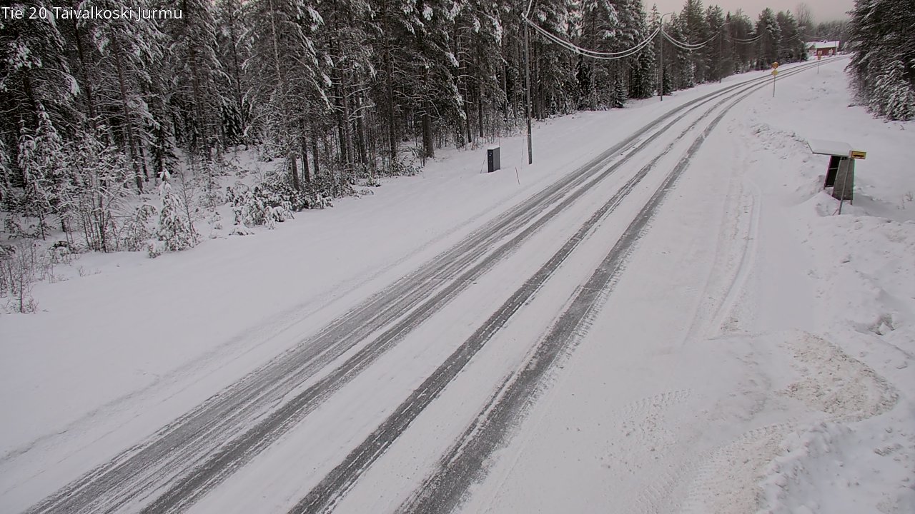 Weather Camera Image Road 20 Taivalkoski, Jurmu, Taivalkoski, Pohjois-Pohjanmaa