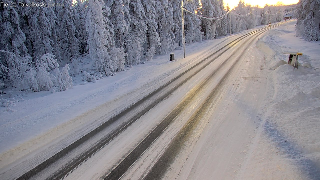 Weather Camera Image Road 20 Taivalkoski, Jurmu, Taivalkoski, Pohjois-Pohjanmaa