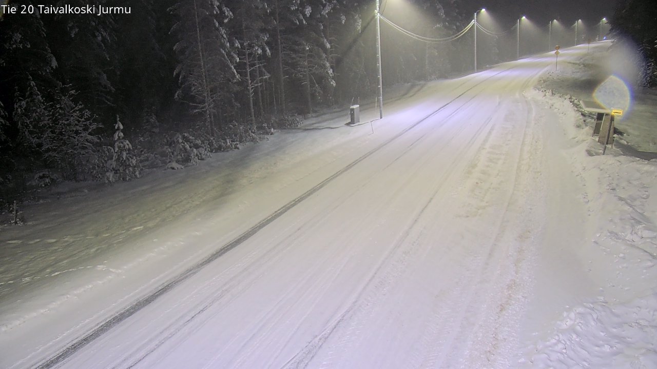 Weather Camera Image Road 20 Taivalkoski, Jurmu, Taivalkoski, Pohjois-Pohjanmaa