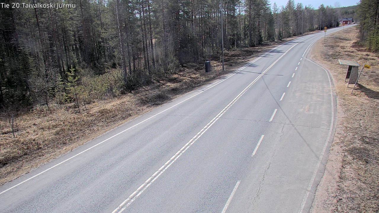 Weather Camera Image Väg 20 Taivalkoski, Jurmu, Taivalkoski, Pohjois-Pohjanmaa