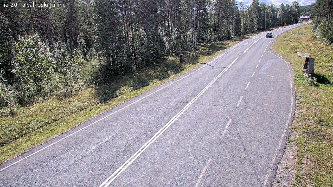 Weather Camera Image Väg 20 Taivalkoski, Jurmu, Taivalkoski, Pohjois-Pohjanmaa