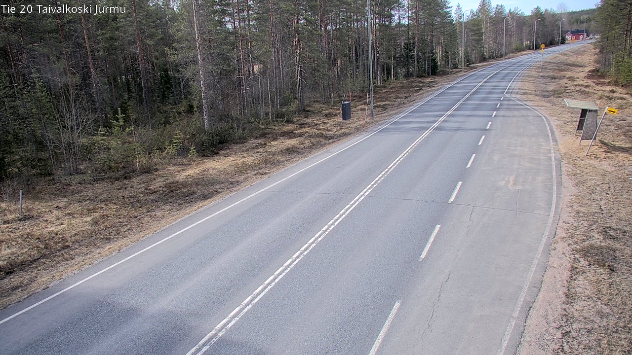 Weather Camera Image Väg 20 Taivalkoski, Jurmu, Taivalkoski, Pohjois-Pohjanmaa