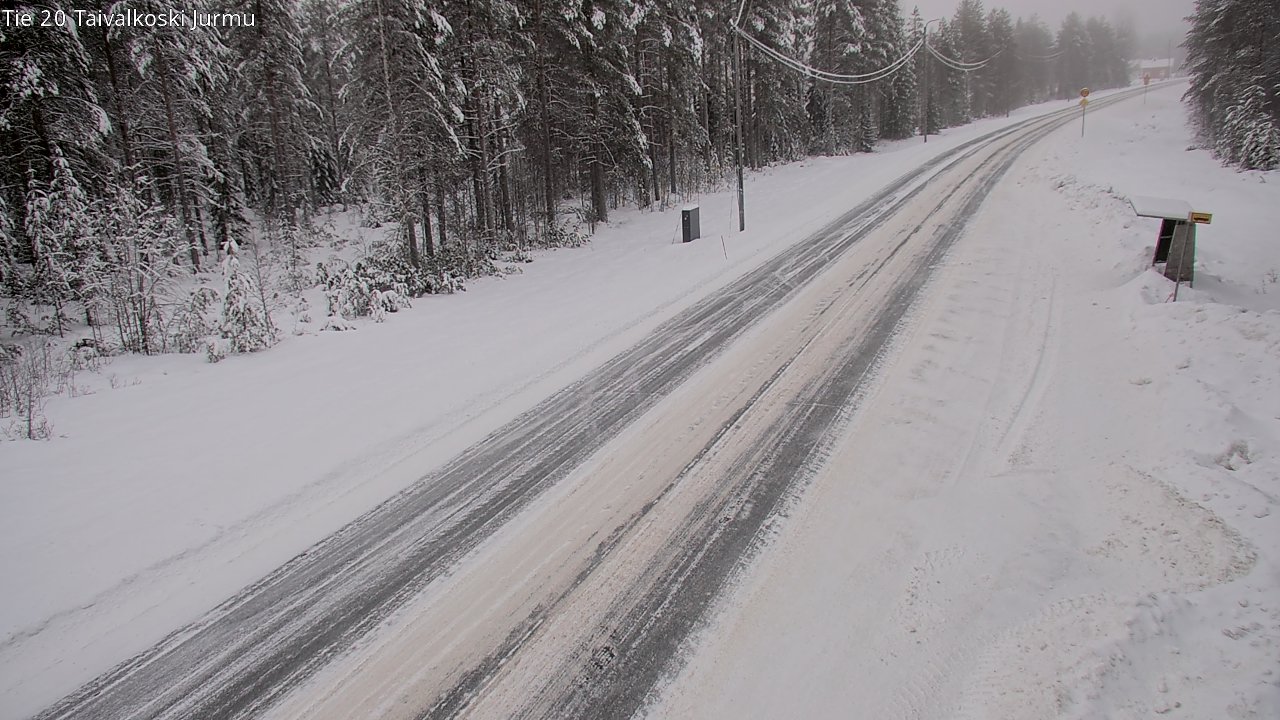Weather Camera Image Road 20 Taivalkoski, Jurmu, Taivalkoski, Pohjois-Pohjanmaa