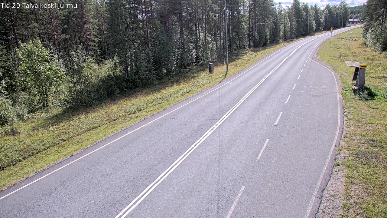 Weather Camera Image Road 20 Taivalkoski, Jurmu, Taivalkoski, Pohjois-Pohjanmaa