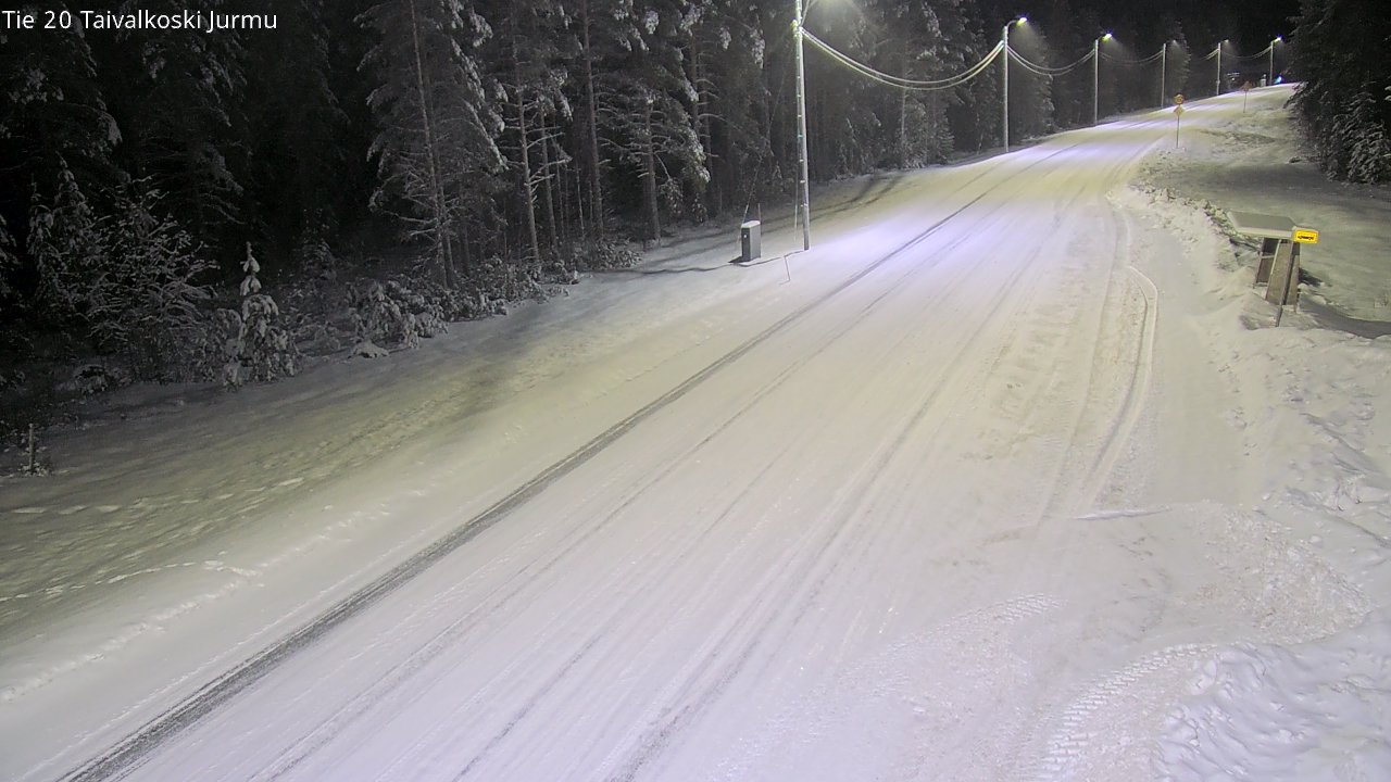 Weather Camera Image Road 20 Taivalkoski, Jurmu, Taivalkoski, Pohjois-Pohjanmaa