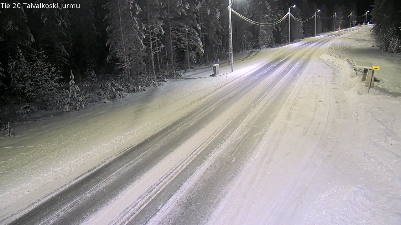 Weather Camera Image Väg 20 Taivalkoski, Jurmu, Taivalkoski, Pohjois-Pohjanmaa