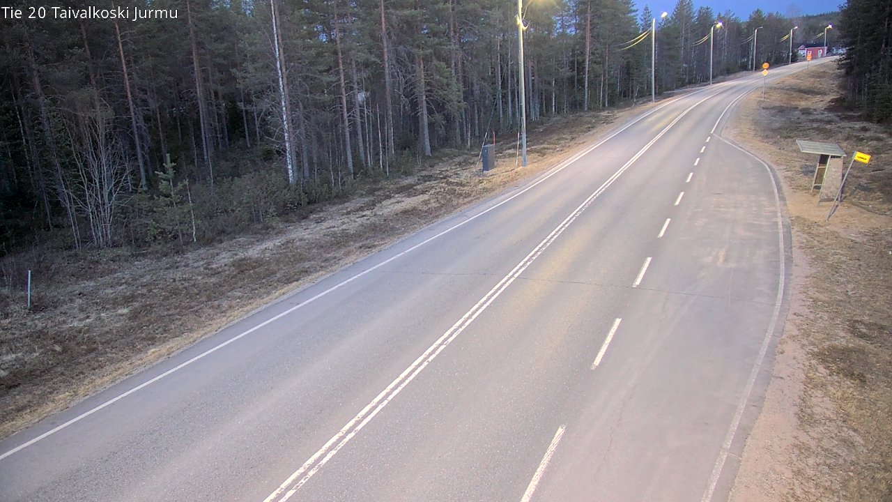 Weather Camera Image Väg 20 Taivalkoski, Jurmu, Taivalkoski, Pohjois-Pohjanmaa