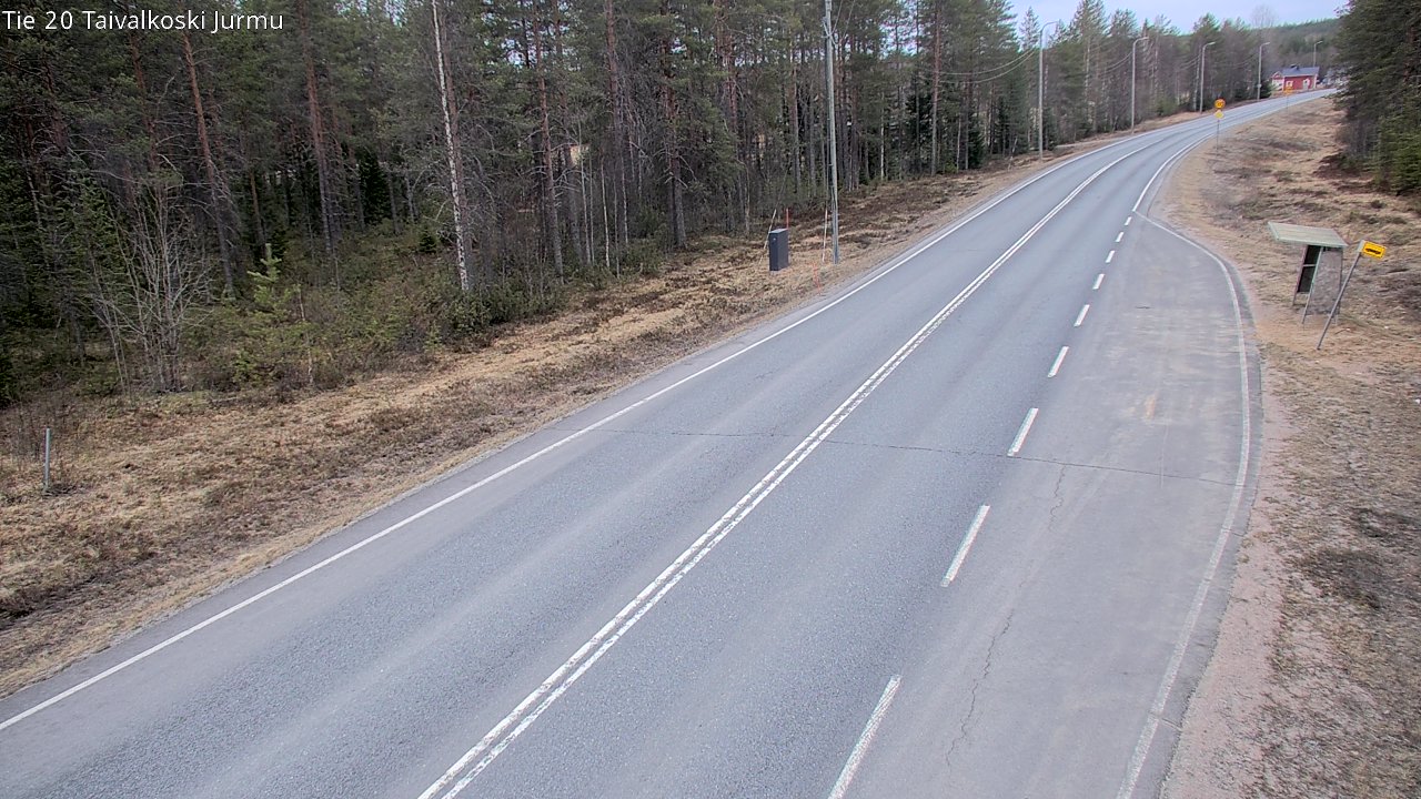 Weather Camera Image Väg 20 Taivalkoski, Jurmu, Taivalkoski, Pohjois-Pohjanmaa