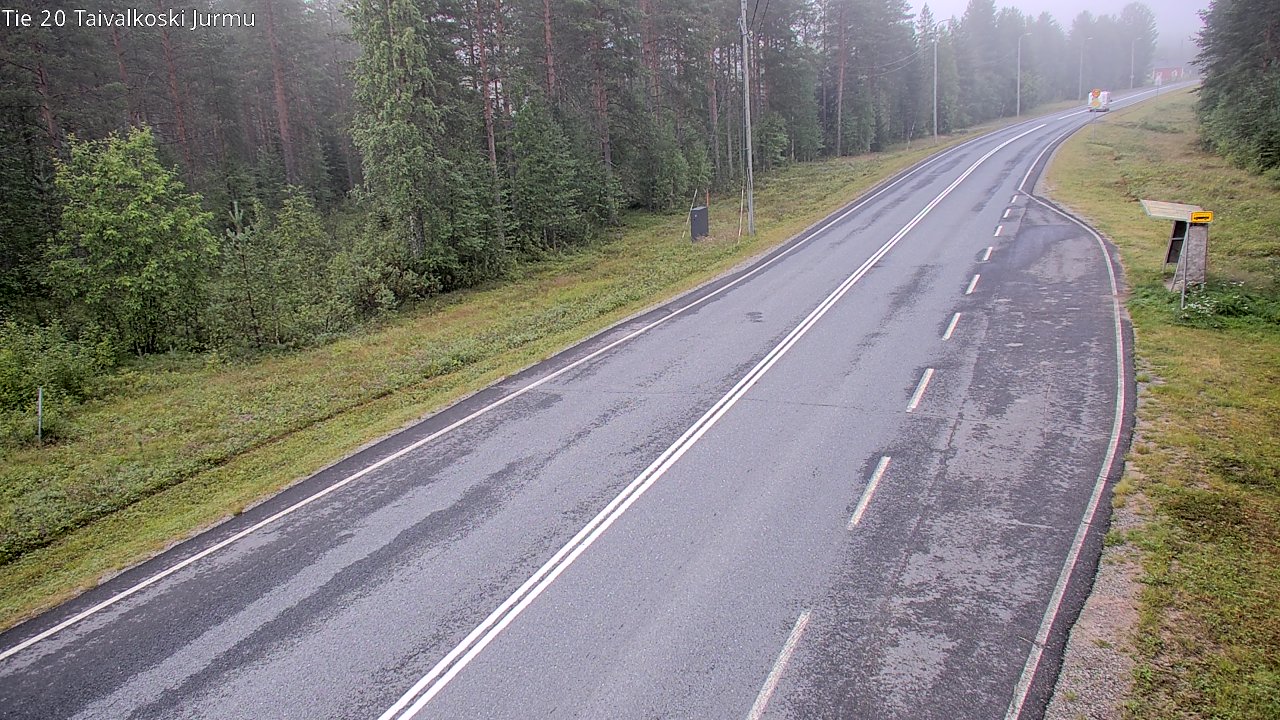Weather Camera Image Väg 20 Taivalkoski, Jurmu, Taivalkoski, Pohjois-Pohjanmaa