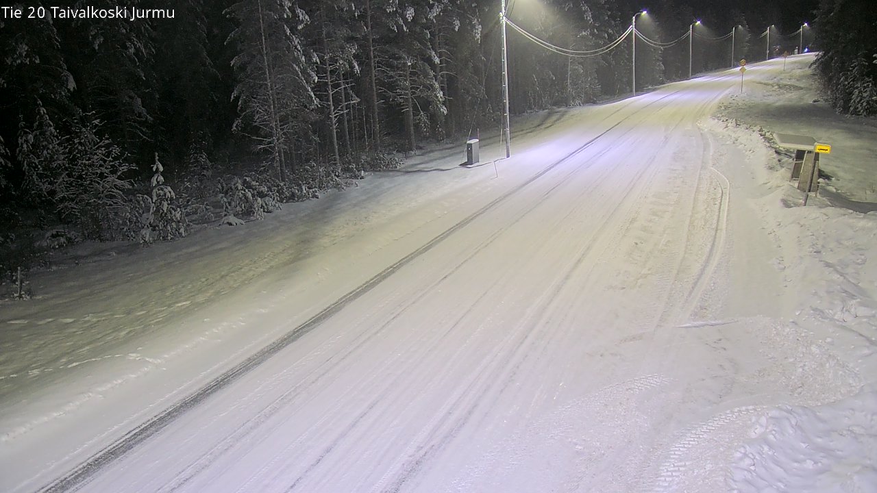 Weather Camera Image Road 20 Taivalkoski, Jurmu, Taivalkoski, Pohjois-Pohjanmaa