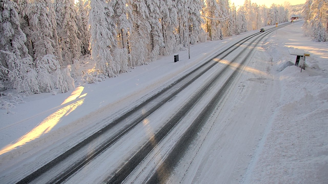 Weather Camera Image Road 20 Taivalkoski, Jurmu, Taivalkoski, Pohjois-Pohjanmaa