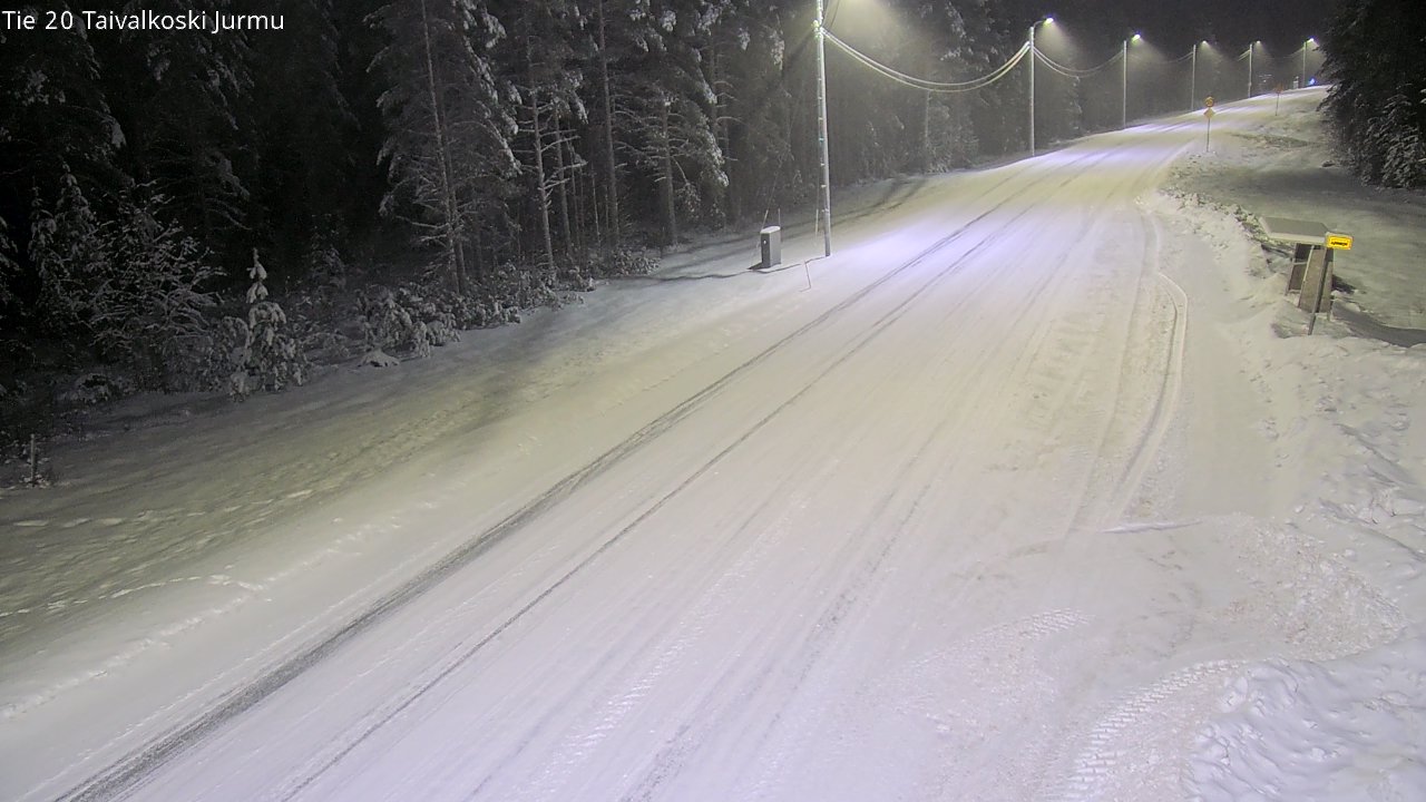 Weather Camera Image Road 20 Taivalkoski, Jurmu, Taivalkoski, Pohjois-Pohjanmaa