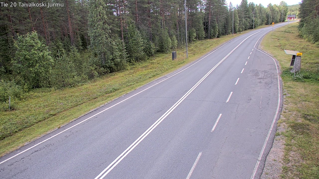 Weather Camera Image Väg 20 Taivalkoski, Jurmu, Taivalkoski, Pohjois-Pohjanmaa