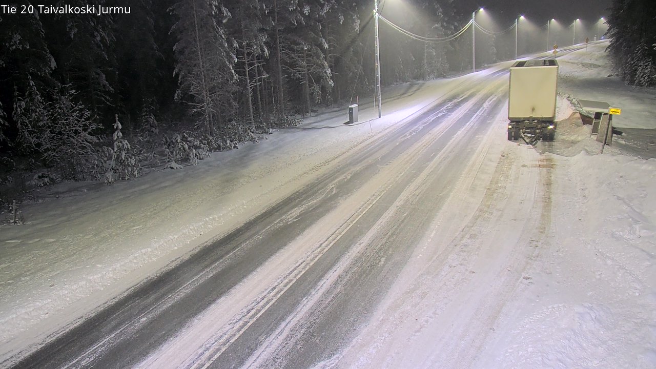 Weather Camera Image Väg 20 Taivalkoski, Jurmu, Taivalkoski, Pohjois-Pohjanmaa
