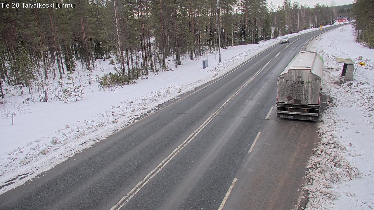 Weather Camera Image Väg 20 Taivalkoski, Jurmu, Taivalkoski, Pohjois-Pohjanmaa