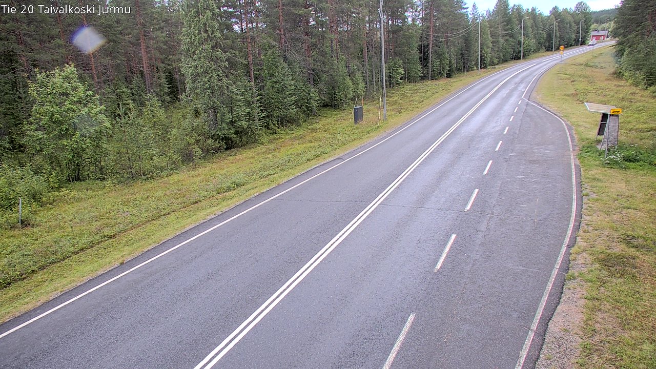 Weather Camera Image Väg 20 Taivalkoski, Jurmu, Taivalkoski, Pohjois-Pohjanmaa
