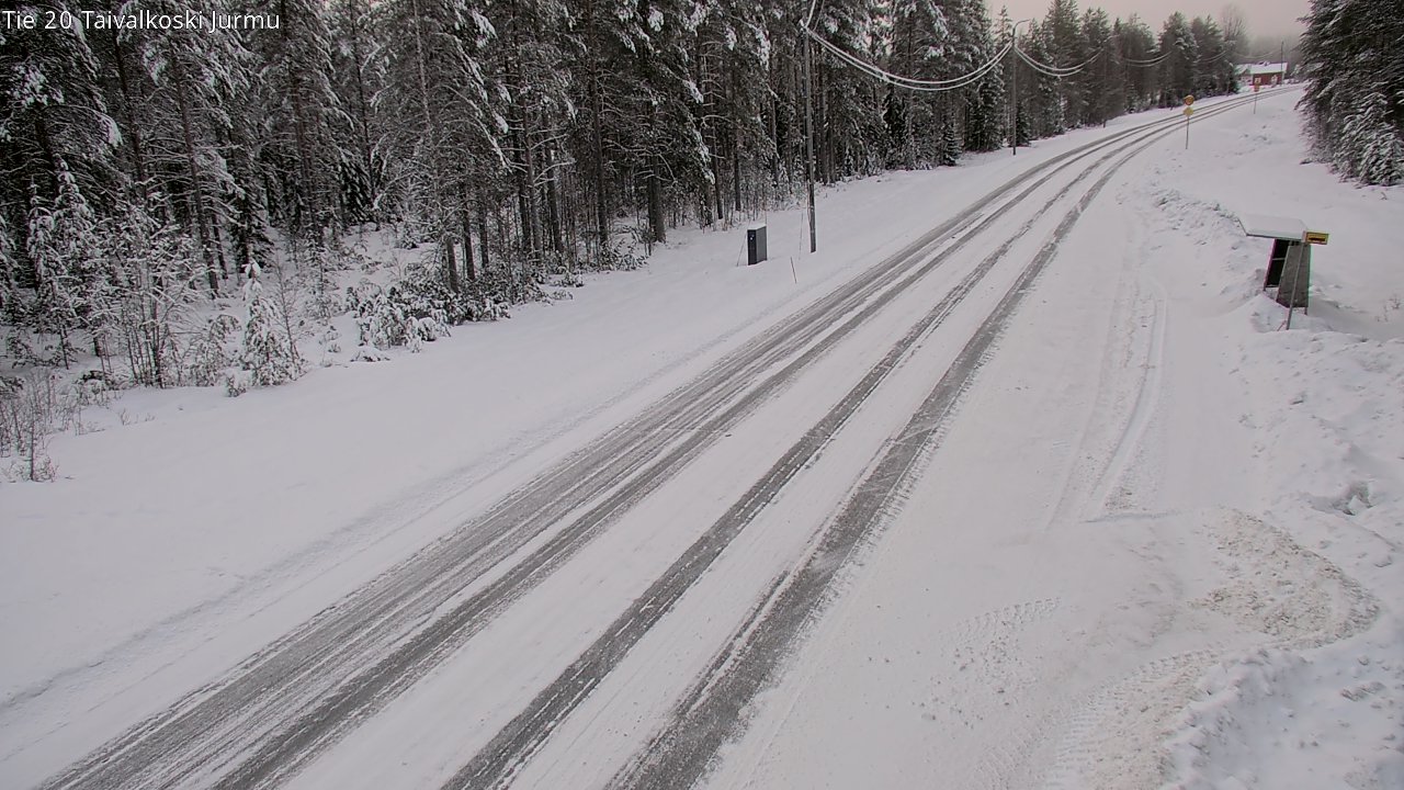 Weather Camera Image Road 20 Taivalkoski, Jurmu, Taivalkoski, Pohjois-Pohjanmaa