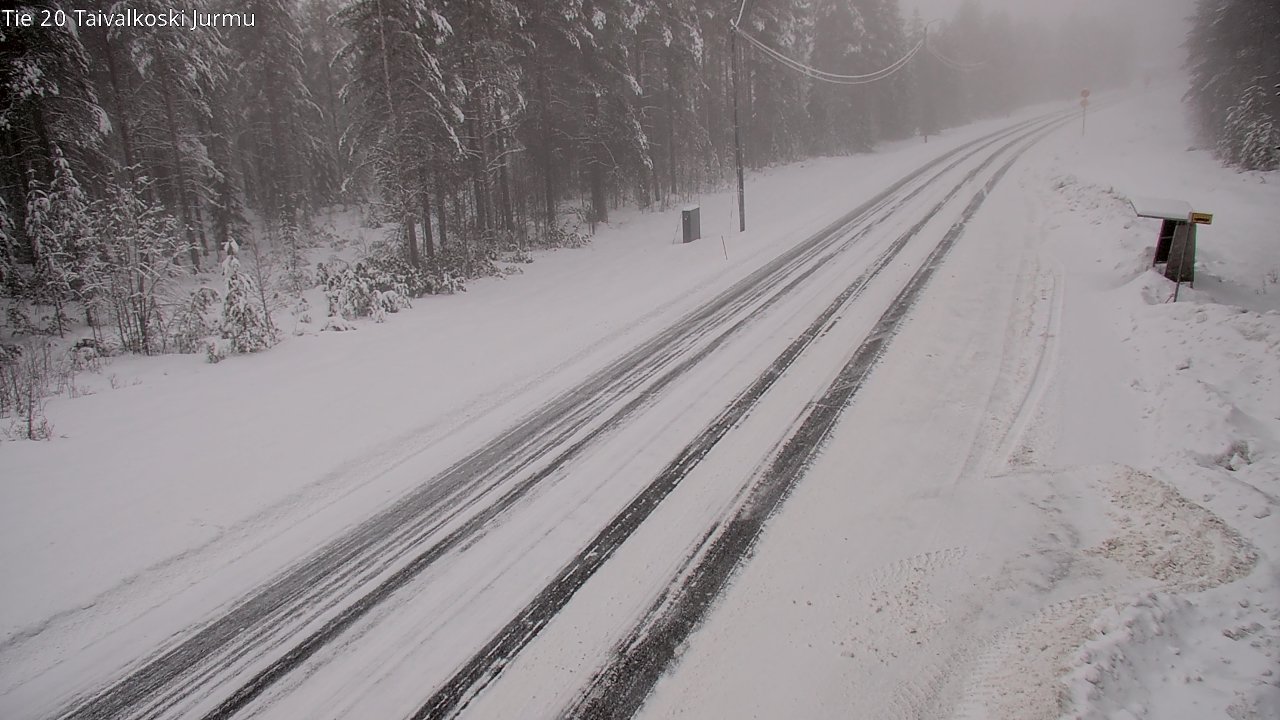 Weather Camera Image Road 20 Taivalkoski, Jurmu, Taivalkoski, Pohjois-Pohjanmaa