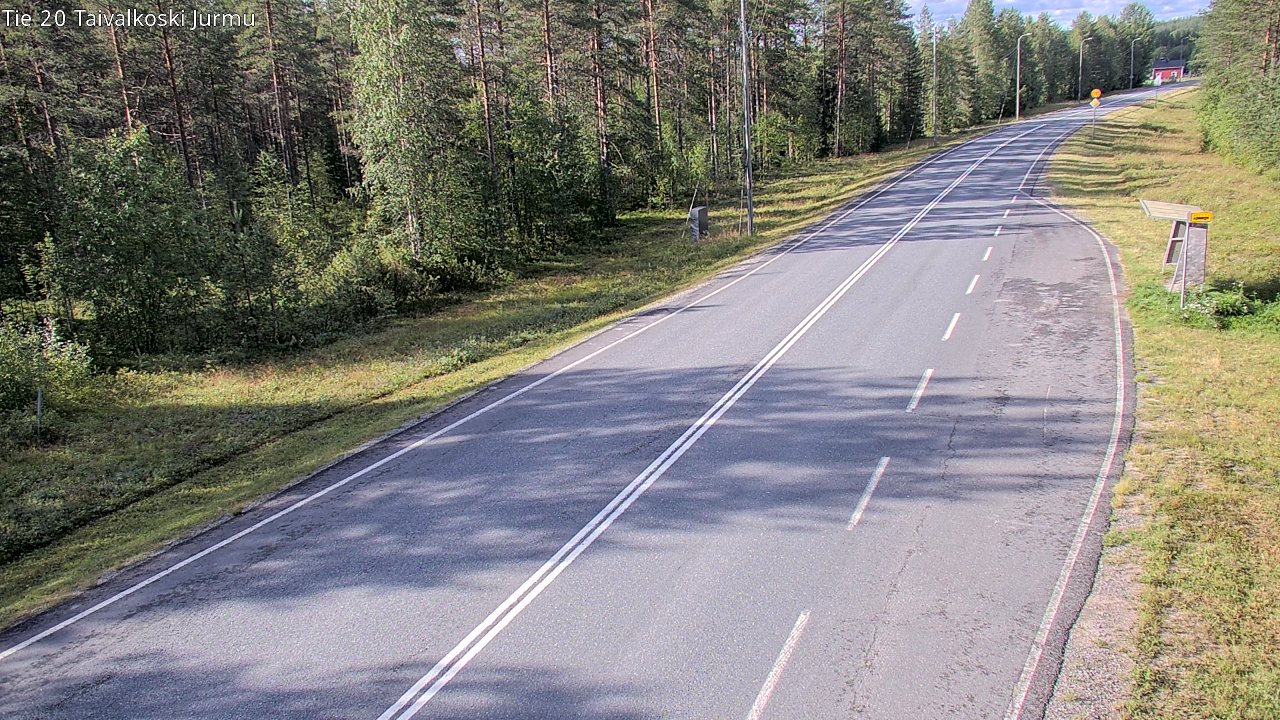 Weather Camera Image Väg 20 Taivalkoski, Jurmu, Taivalkoski, Pohjois-Pohjanmaa