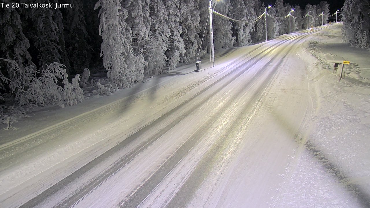 Weather Camera Image Road 20 Taivalkoski, Jurmu, Taivalkoski, Pohjois-Pohjanmaa
