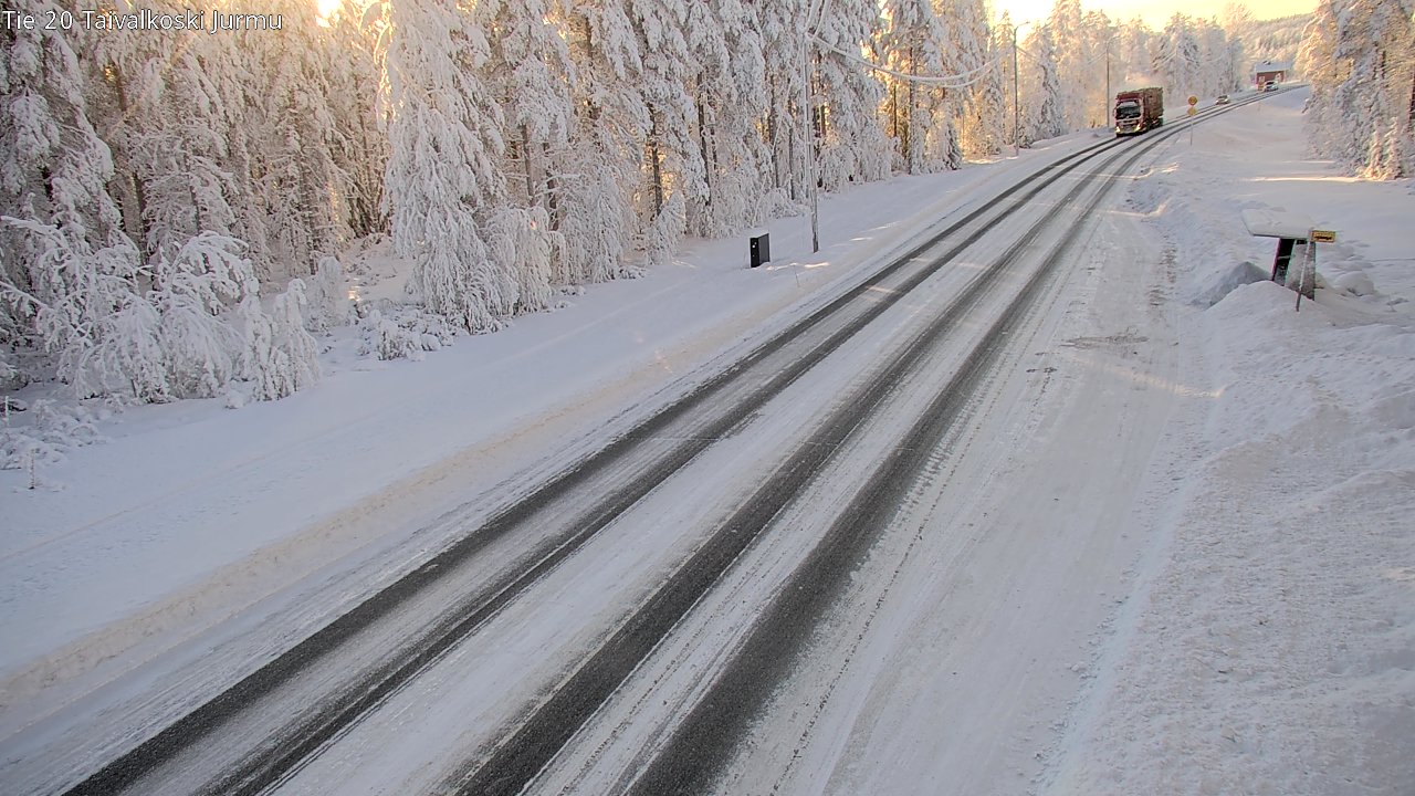 Weather Camera Image Road 20 Taivalkoski, Jurmu, Taivalkoski, Pohjois-Pohjanmaa