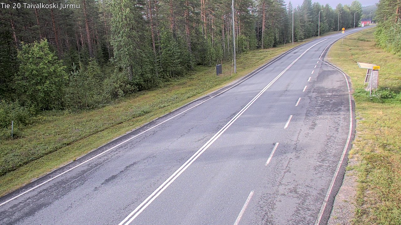 Weather Camera Image Väg 20 Taivalkoski, Jurmu, Taivalkoski, Pohjois-Pohjanmaa