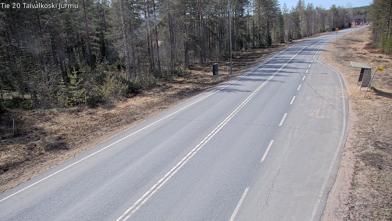 Weather Camera Image Väg 20 Taivalkoski, Jurmu, Taivalkoski, Pohjois-Pohjanmaa