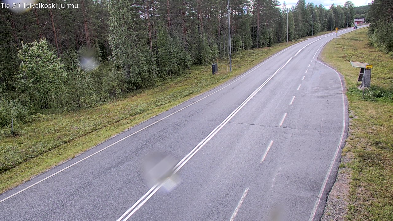 Weather Camera Image Väg 20 Taivalkoski, Jurmu, Taivalkoski, Pohjois-Pohjanmaa
