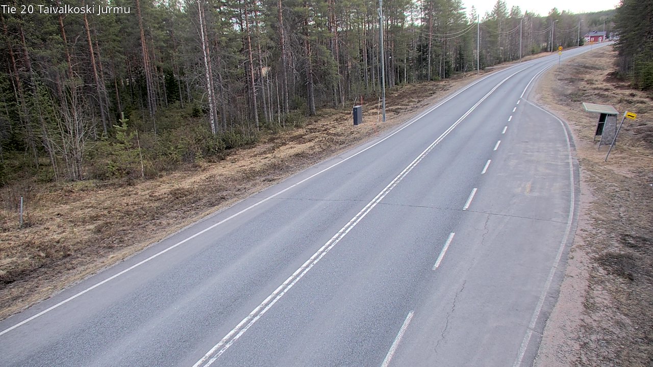 Weather Camera Image Väg 20 Taivalkoski, Jurmu, Taivalkoski, Pohjois-Pohjanmaa