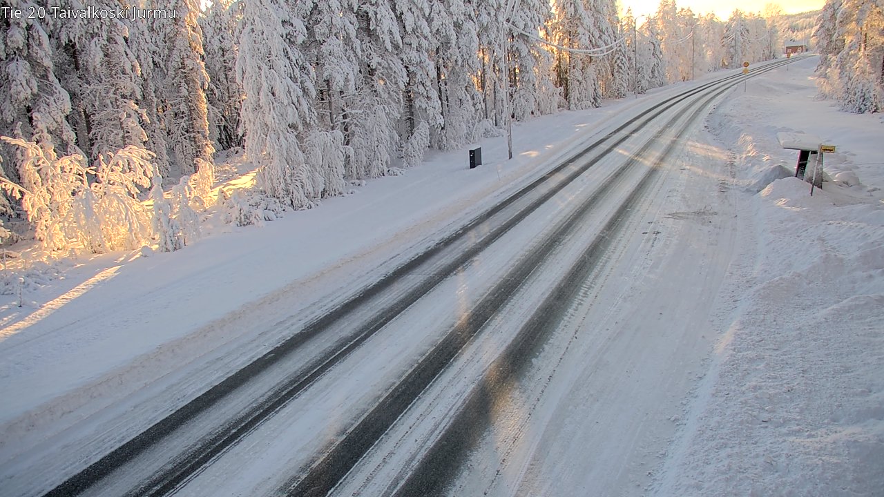 Weather Camera Image Road 20 Taivalkoski, Jurmu, Taivalkoski, Pohjois-Pohjanmaa