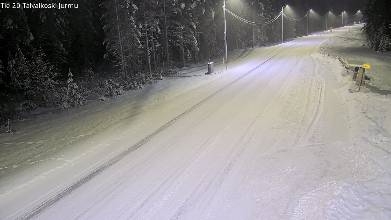 Weather Camera Image Road 20 Taivalkoski, Jurmu, Taivalkoski, Pohjois-Pohjanmaa