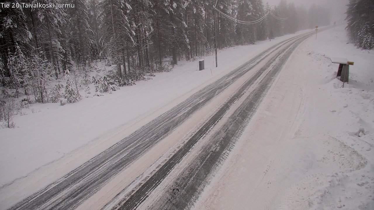 Weather Camera Image Väg 20 Taivalkoski, Jurmu, Taivalkoski, Pohjois-Pohjanmaa