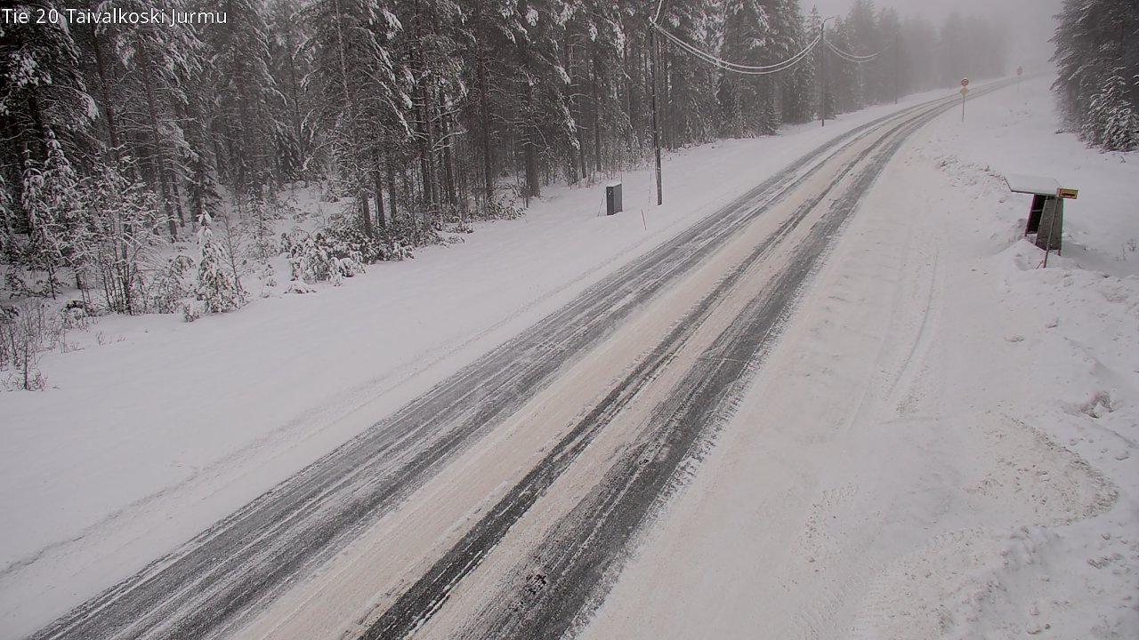 Weather Camera Image Väg 20 Taivalkoski, Jurmu, Taivalkoski, Pohjois-Pohjanmaa