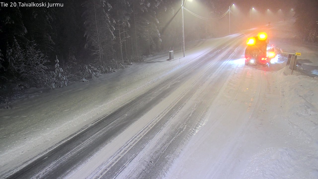 Weather Camera Image Väg 20 Taivalkoski, Jurmu, Taivalkoski, Pohjois-Pohjanmaa
