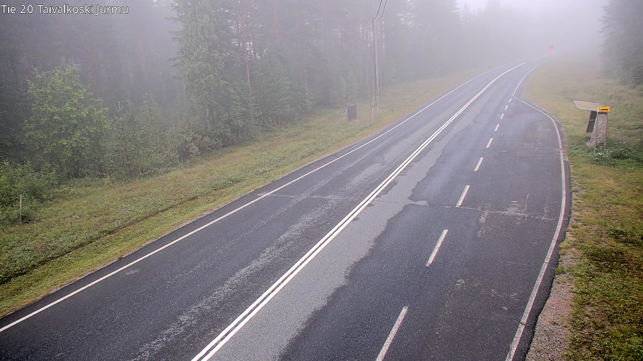 Weather Camera Image Väg 20 Taivalkoski, Jurmu, Taivalkoski, Pohjois-Pohjanmaa