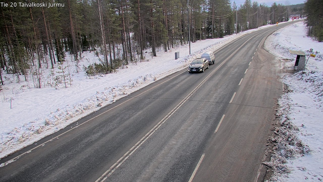 Weather Camera Image Väg 20 Taivalkoski, Jurmu, Taivalkoski, Pohjois-Pohjanmaa