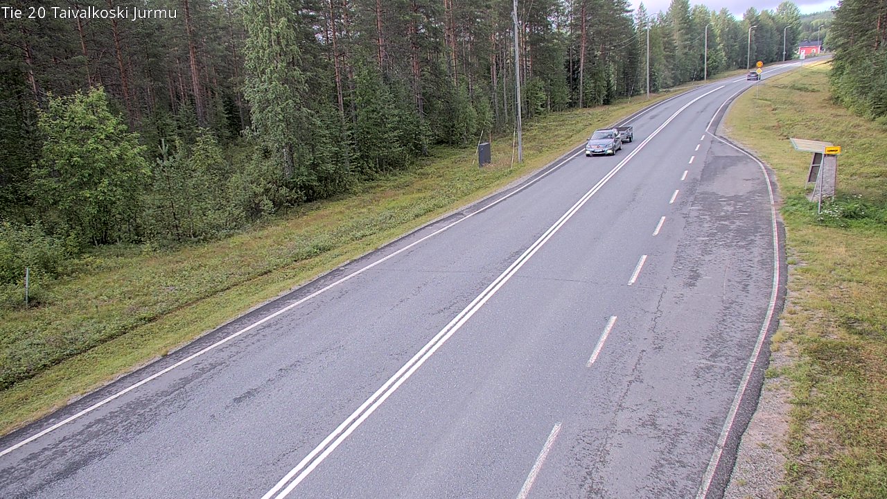 Weather Camera Image Väg 20 Taivalkoski, Jurmu, Taivalkoski, Pohjois-Pohjanmaa