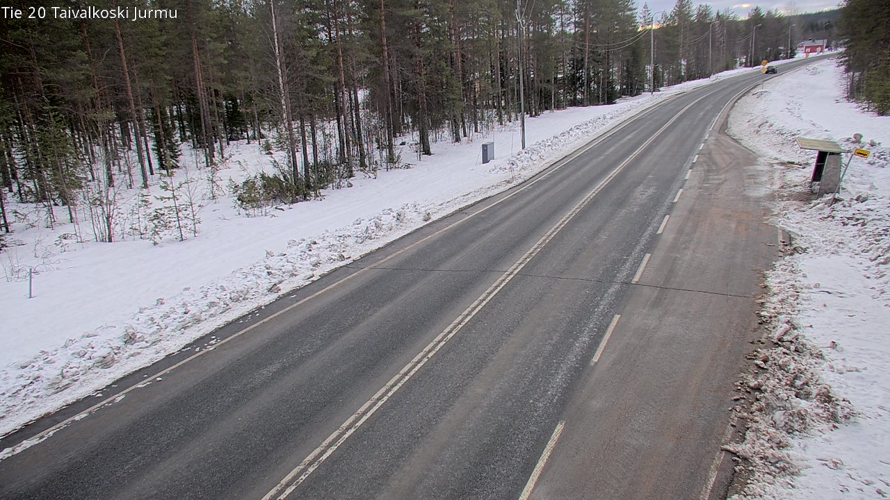 Weather Camera Image Väg 20 Taivalkoski, Jurmu, Taivalkoski, Pohjois-Pohjanmaa